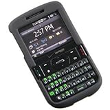 Crystal Hard BLACK Rubberized Cover Case for HTC Ozone XV6175 Verizon + Bla ....