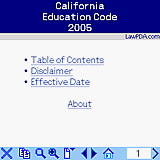 California Education Code 2005 downloadable Software
