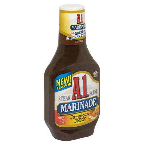 A.1. Steak House Marinade, Jamaican Jerk, 16-Ounce Bottles (Pack of 6)