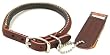 Coastal Pet Circle T Latigo Rolled Leather Dog Collar (12 Inch L x 3/8 Inch W)