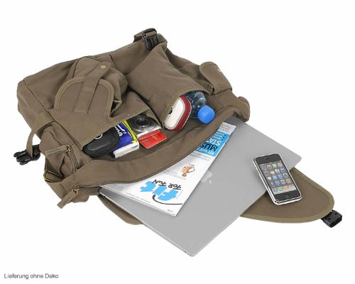 Elephant Netbook CANVAS Messenger Bag Evolution Tasche - Army Olive NEU