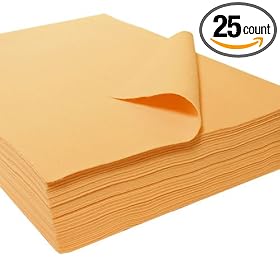 100% BUTTERSCOTCH ACRYLIC FELT - 1155 25 PIECES PER PACK