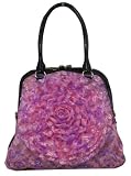 Fashion Boutique Purple Flower Tote Bag