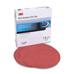 6" P600A Red Hookit DA Discs 3M Red 50 discs per box