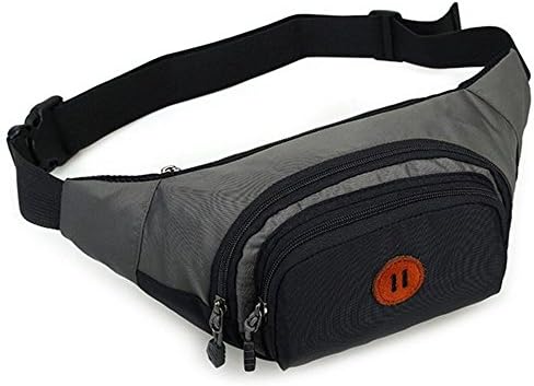 MaliYoung Hot New Travel Sport Fanny Pack Waist Bag Style Women's Crossbody Bag With Zippers and Color Block Design (Black)