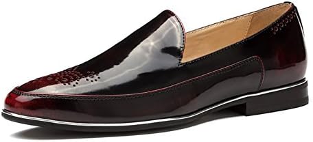 MENSU Men's Dress Shoes in Leather red 8 D(M) US