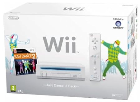 Consola Blanca y Just Dance 2