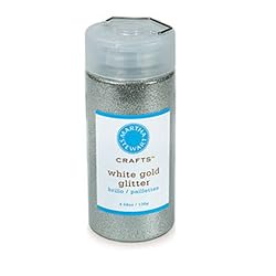 Martha Stewart Crafts Fine Glitter, White Gold, 4.58 Ounces
