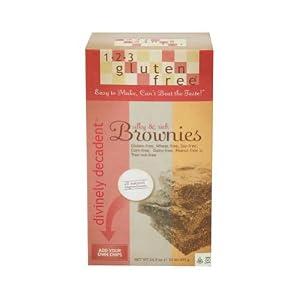 123 Gluten Free, Mix Brownie Dvnly Dcdnt, 1.53-Pound (6 Pack)