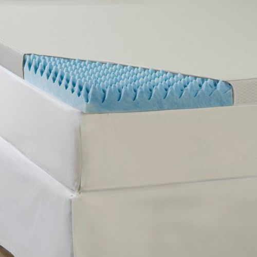 Sleep Comfort 3-Inch Gel Memory Foam High Loft Topper with Waterproof Cover, Twin