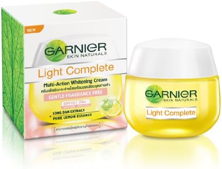 Garnier LIGHT COMPLETE GENTLE SPF15 50ML. [Get Free Tomato Facial Mask]