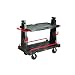 Rubbermaid Commercial 4465 2000 lbs Mass Capacity, 50-1/4" Length x 27-1/4" Width x 49-1/2" Height, Black Convertible A-Frame Truck