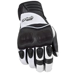 Cortech HDX Women's Textile Sports Bike Racing Motorcycle Gloves - White