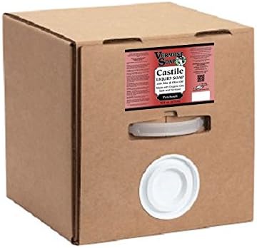 5 Gallon Patchouli Rose Castile Liquid Soap Cubetainer