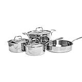 Thunder Group 7 Piece Tri-Ply Cookware Set