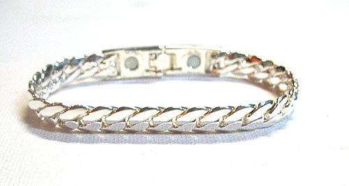 Women’s Magnetic Link Sports Bracelet, Silver