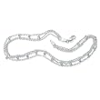 Sterling Silver Triple-Strand Beaded Ankle Bracelet 10"