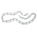 Sterling Silver Triple-Strand Beaded Ankle Bracelet 10"