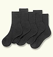 5 Pairs of Cotton Rich Ribbed Sports Socks