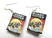 Miniblings Harry Potter Ohrringe Band 7 mit Seiten Miniatur Buch