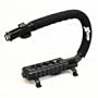 Opteka X-GRIP Professional Camera / Camcorder Action Stabilizing Handle with Hot-shoe for Flash or Video Light