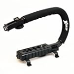 Opteka X-GRIP Professional Camera / Camcorder Action Stabilizing Handle with Hot-shoe for Flash or Video Light