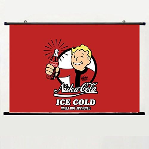 Popular Designed Home Decor Art Game Poster With Fallout Nuka Cola Wall Scroll Poster Fabric Painting 24 X 16 Inch (60cm X 40 cm)