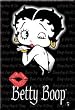 Betty Boop Black Refrigerator Magnet