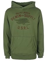 Ralph Lauren Mens Hoodie Denim & Supply Green