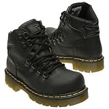 Dr. Martens Women's 6" Steel Toe Boot (Black Greasy 10.0 M)