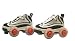 Toys : Quad Boot Roller Skates (Black) - Size 1
