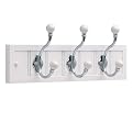 18 Inch Cottage Rail with 3 Balltop Hooks