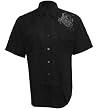 No Fear Men's PATTON BUTTON UP- Black