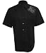 No Fear Men's PATTON BUTTON UP- Black