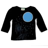 【オーガニックコットン】TINY WHALES / タイニー・ウェールズ　オーガニックコットン　ベビー＆キッズ　DON'T CRY WOLF L/S TEE / ロンT / 長袖　/ Tシャツ　【ブラック】 Baby Don't Cry