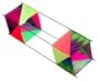 Classic Box Kite Rainbow Design