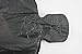 Plastic Bag-Black Plain Embossed T-Shirt Bag 11.5