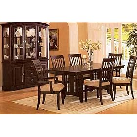 Cappuccino Finish Dining Set With Hutch