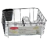 Rubbermaid 6032-AR-BLA Large Dish Drainer by Rubbermaid