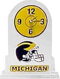 Michigan Wolverines Helmet Acrylic Desk Clock