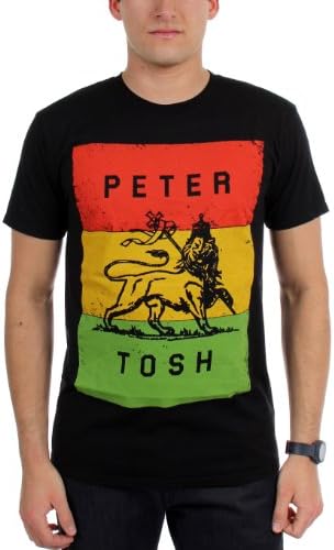 Peter Tosh - Mens Lion Of Judah T-Shirt, Size: X-Large, Color: Black