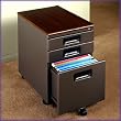 Office Line Pewter Mobile File Pedestal By Studio RTA