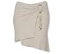 Linen Wood Ring Belted Skirt by XOXO