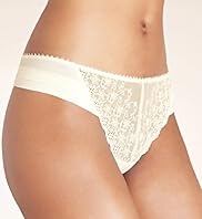 Limited Collection Low Rise Floral Embroidered Mesh Thong