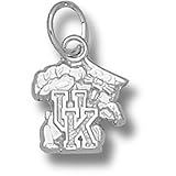 University of Kentucky UK Wildcat 3/8 Pendant (Silver)