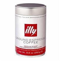 illy Caffe Normale Fine Grind (Red Band) Coffee, 8.8 Ounce Tins (Pack of 2)