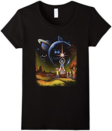 Women's R- i- c- k and M- o- r- t- y Tshirts XL Black