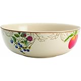 BonJour Dinnerware Orchard Harvest Stoneware 9-Inch Serving Bowl