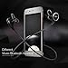 QCY QY8 Mini Bluetooth 4.1 Headphones with Microphone for iPhone, iPad, Samsung and Android Smartphone - Black