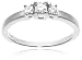 Jewelry : 14k White or Yellow Gold Round 3-Stone Diamond Ring (1/4 cttw, I-J Color, I1-I2 Clarity)